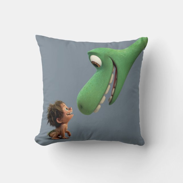 Spot And Arlo Closeup Throw Pillow (Front)