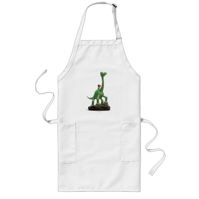 Spot And Arlo On Rock Long Apron (Front)