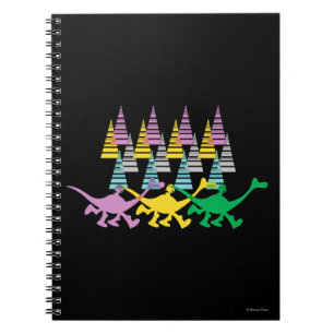 Spot and Arlo Purple Yellow Green Trees Notebook