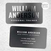 Spot Gloss Personal Trainer Minimalist Slate Grey