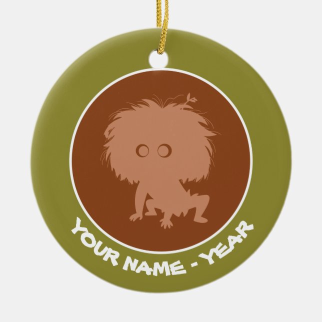 Spot Silhouette Ceramic Ornament (Front)