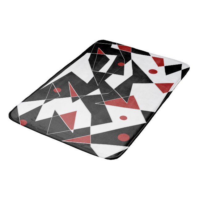 Spot the Red Balls Bath Mat (Angled)