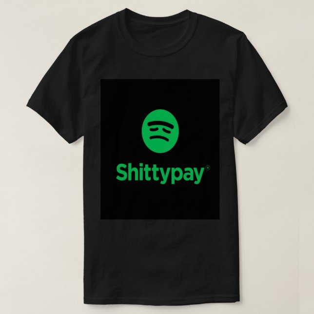 Spotify Sticker T-Shirt (Design Front)