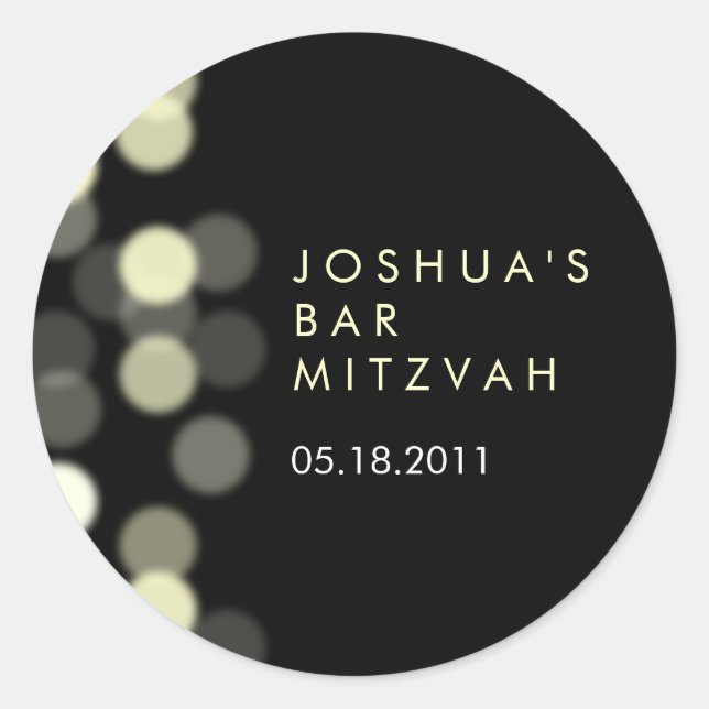 Spotlight Bar/Bat Mitzvah sticker (Front)