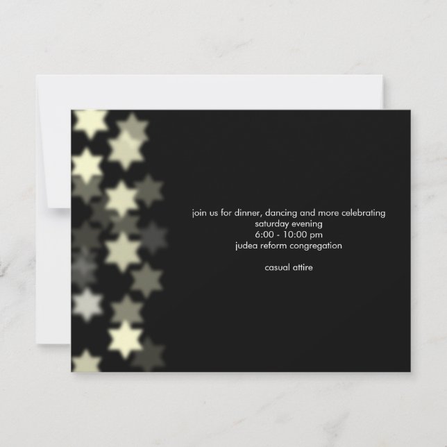 Spotlight Bar Mitzvah Invitation personnalisée à l (Devant)