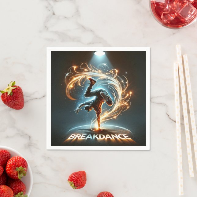 "Spotlight Groove" - ​​dancing in the spotlight! Napkin (Insitu)