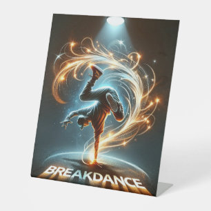 "Spotlight Groove" - dancing in the spotlight! Pedestal Sign