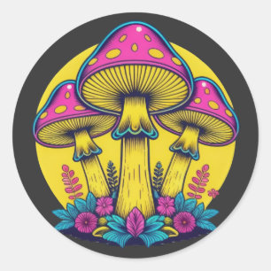 Spotlight Spores Classic Round Sticker