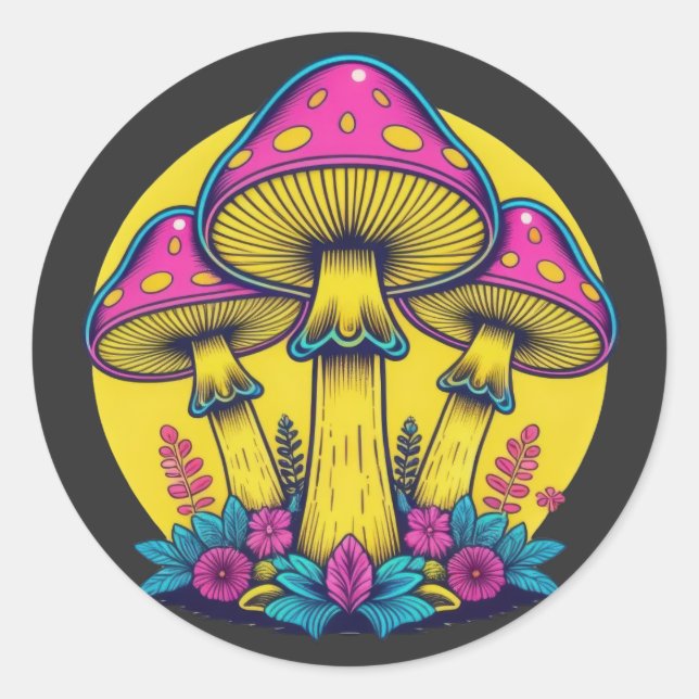 Spotlight Spores Classic Round Sticker (Front)
