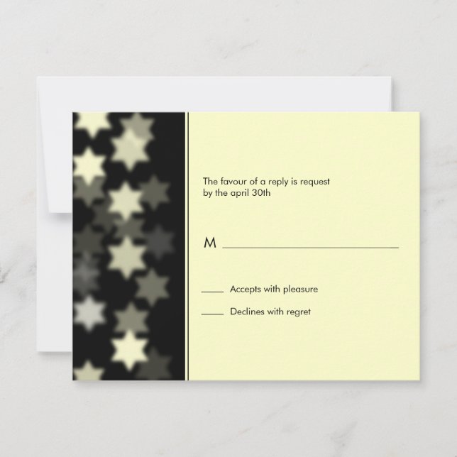 Spotlight Star de David Bar/Bat mitzvah Carte de r (Devant)