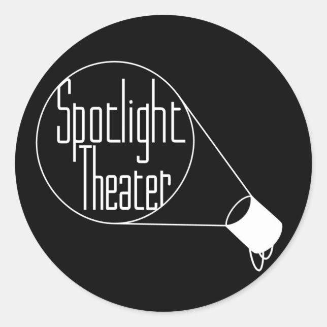 Spotlight Theatre Classic Round Sticker (Front)