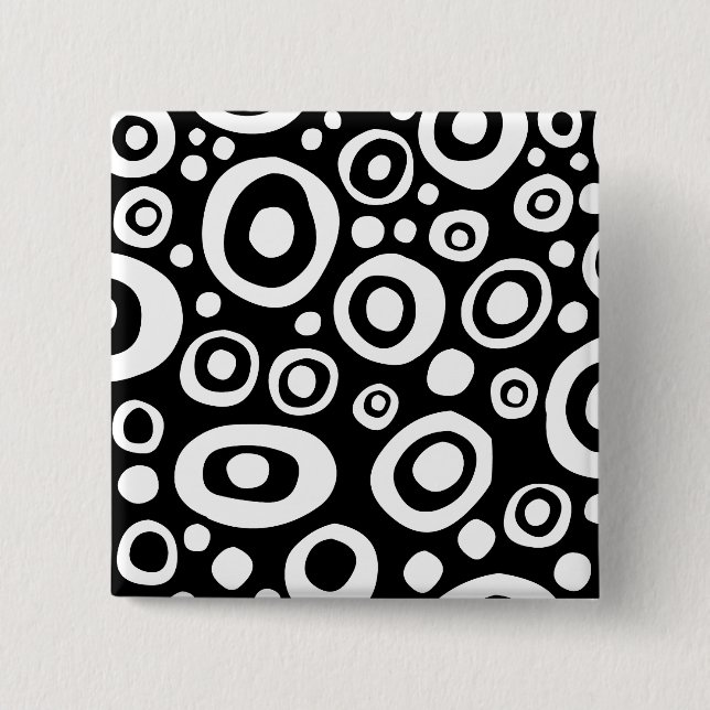 Spots and Circles - 04 - Customized 2 Inch Square Button (Front)