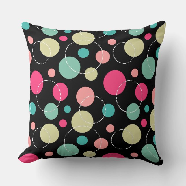 Spots and Circles 150816 Throw Pillow (Front)