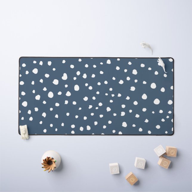 Spots Dalmatiens Bleus Marine, Points Dalmatiens,  (Tableau pour enfants)