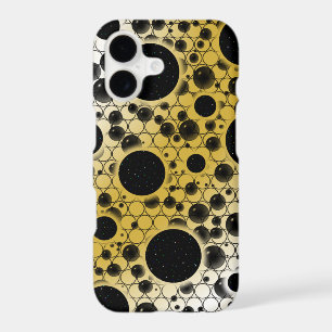 Spots de bulles spatiales - Blanc/Or