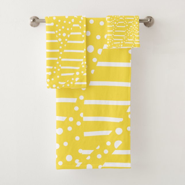 Spots et bandes 2 - Citron jaune et blanc (En situation)