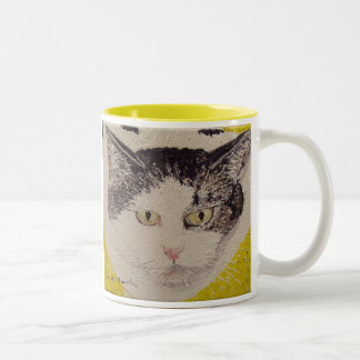 Spots Face Painting Two-Tone Coffee Mug