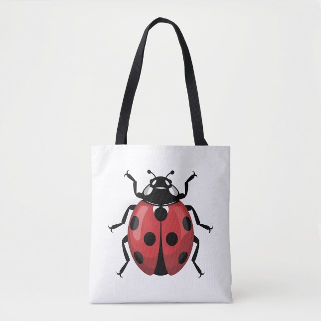 Spots of Joy Ladybug  Tote Bag (Front)