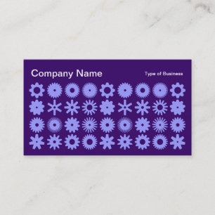 Spots - Powder Blue on Deep Purple Business Card