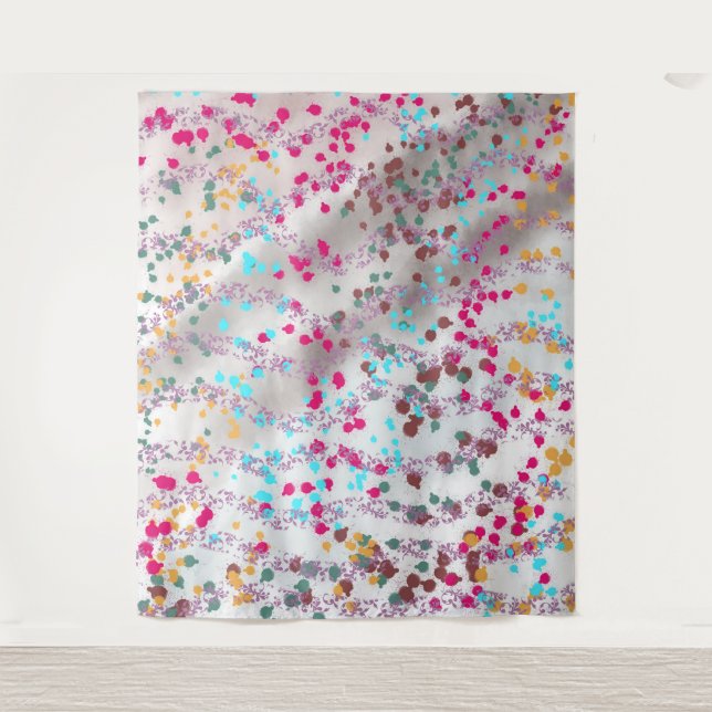 spots textures Colourful art Tapestry (Front)