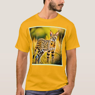 Spotted African Savannah Serval Cat T-Shirt