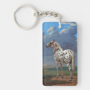 Spotted Appaloosa Horse Keychain