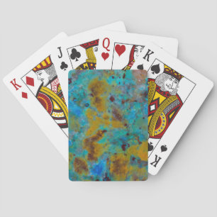 Spotted Blue Chrysocolla Jasper Playing Cards