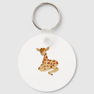 Spotted Caramel Crunch Giraffee Oversized T-Shirt Keychain