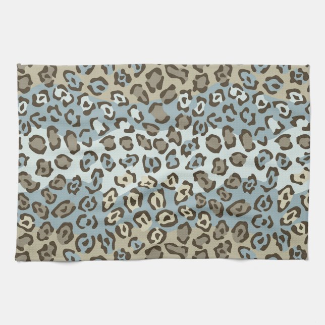 Spotted Cat Pattern Kitchen Towel (Horizontal)