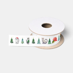 Spotted Cat Wrapping Ribbon Satin Ribbon