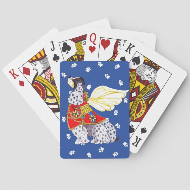 Spotted Cocker Spaniel Playing Card (Back)