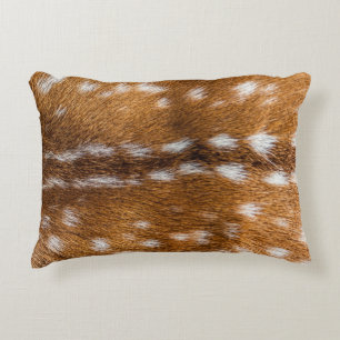 Spotted deer fur texture decorative pillow