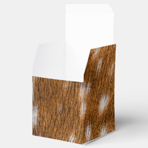 Spotted deer fur texture favor box