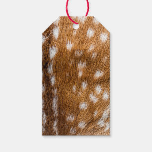Spotted deer fur texture gift tags