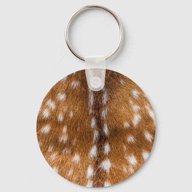 Spotted deer fur texture keychain (Front)