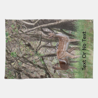 Spotted Deer Photo Kitchen Towel
