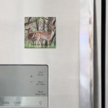 Spotted Deer Wildlife Premium Magnet