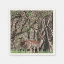 Spotted Deer Wildlife Premium Napkins