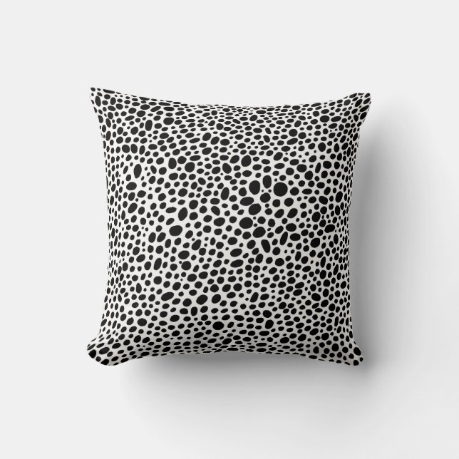 Spotted Doodle Throw Pillow (Front)