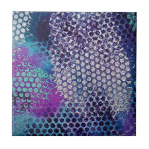 Spotted Dotted Abstract Fun Tile