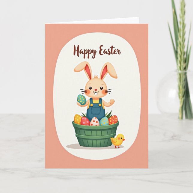 Spotted Egg Springtime Card (Front)
