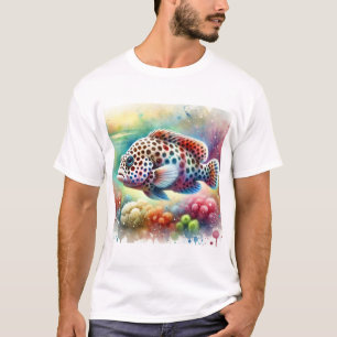 Spotted Fish Harmony 220824AREF142 - Watercolor T-Shirt