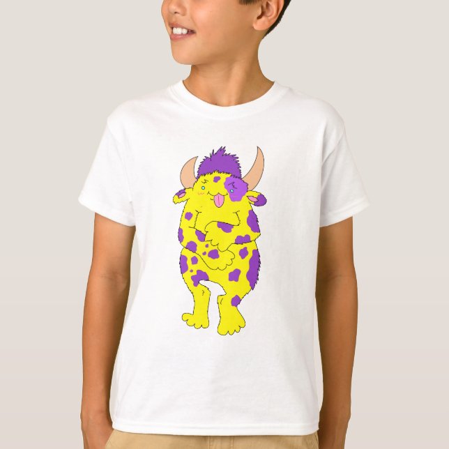 Spotted Fuzzy Monster Kid Shirt (Front)