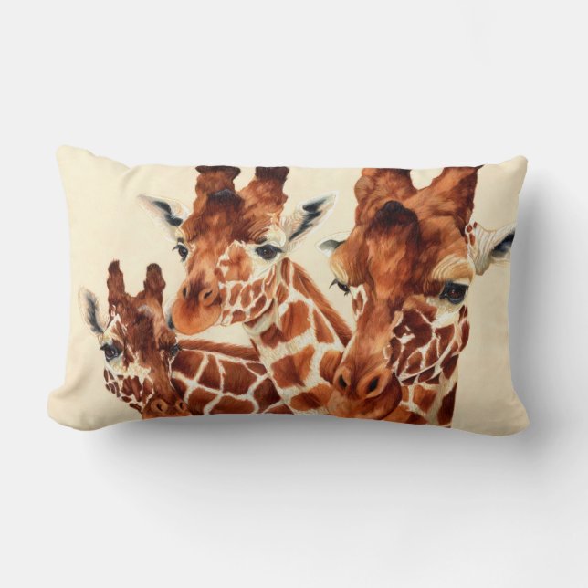 Spotted - Giraffes Lumbar Pillow (Front)