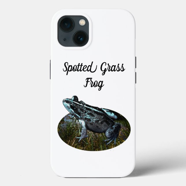 Spotted Grass Frog, iPhone 13 Case  (Back)