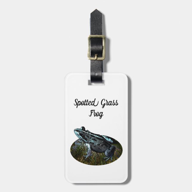 Spotted Grass Frog, Luggage Tag (Front Vertical)