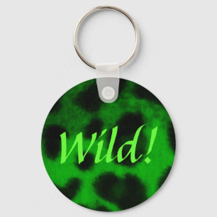 Spotted Green Leopard Keychain