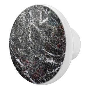 Spotted Grey Tones Marble Pattern Ceramic Knob