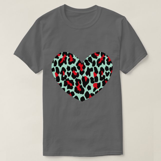 SPOTTED HEART GREEN T-Shirt (Design Front)