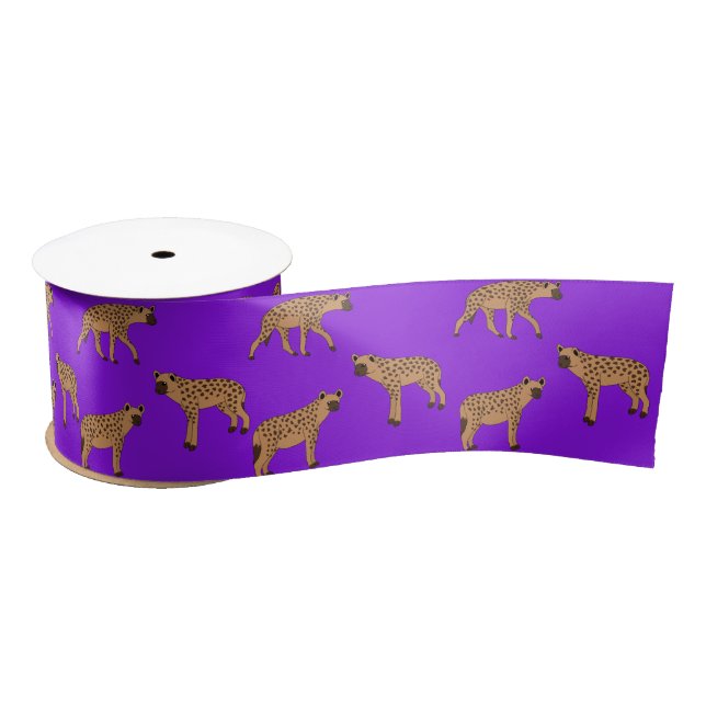 Spotted Hyenas Satin Ribbon (Spool)